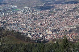 Image - Mt. Trebevic view over Sarajevo