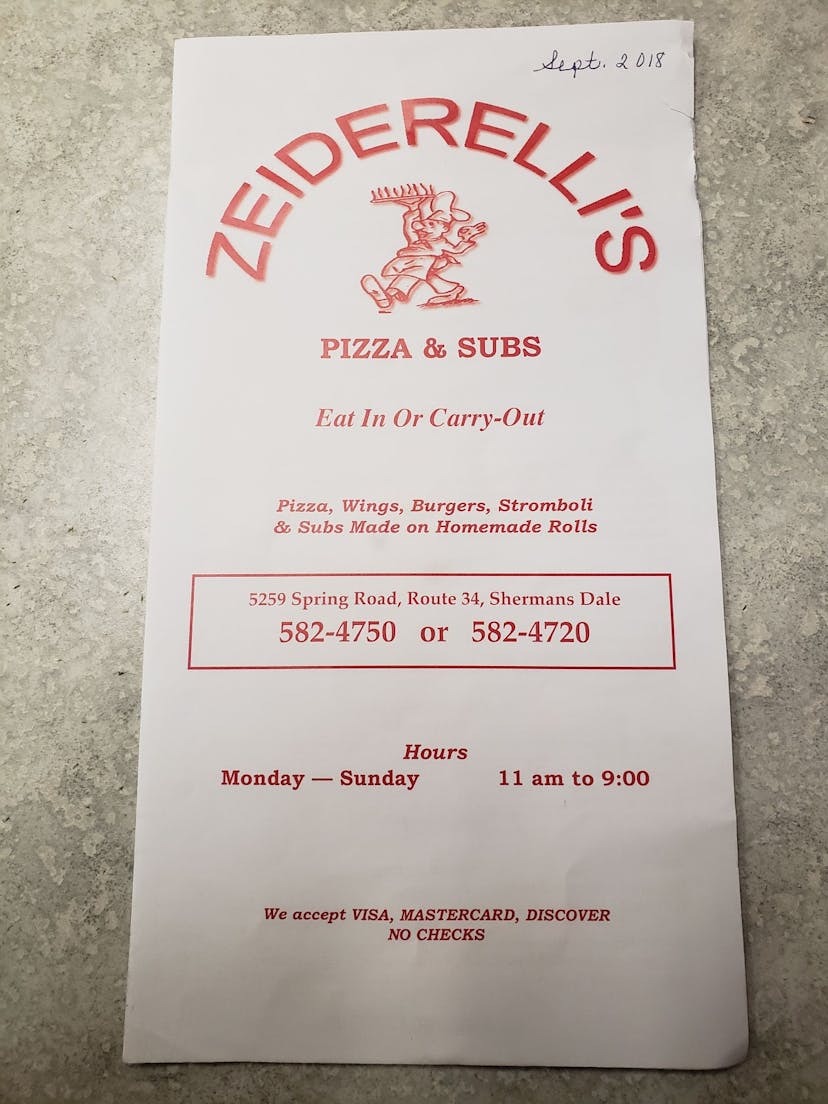 Zeiderellis Pizza & Subs