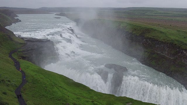 Gullfoss Waterfall, Iceland. 
