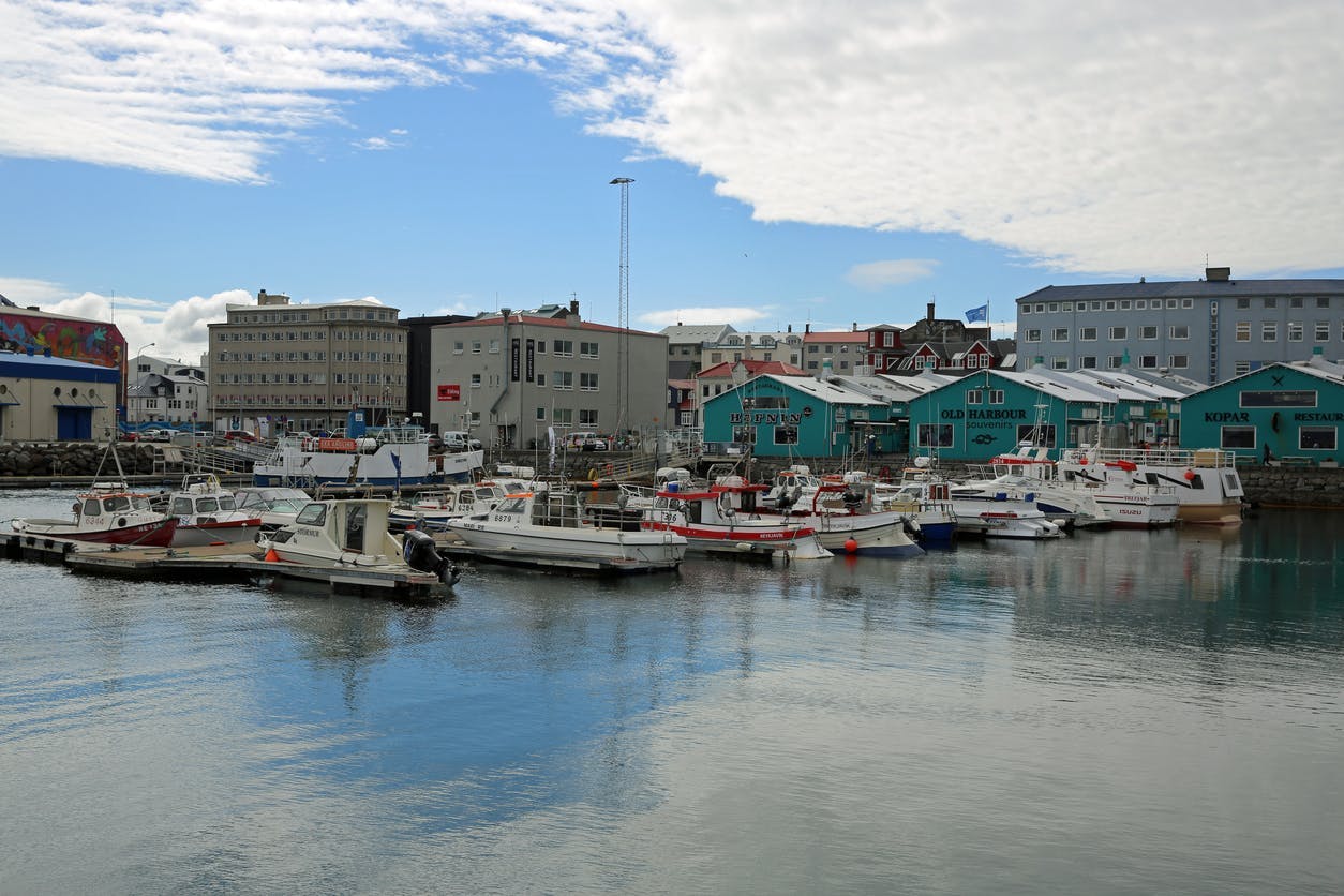 Reykjavík harbour in Iceland