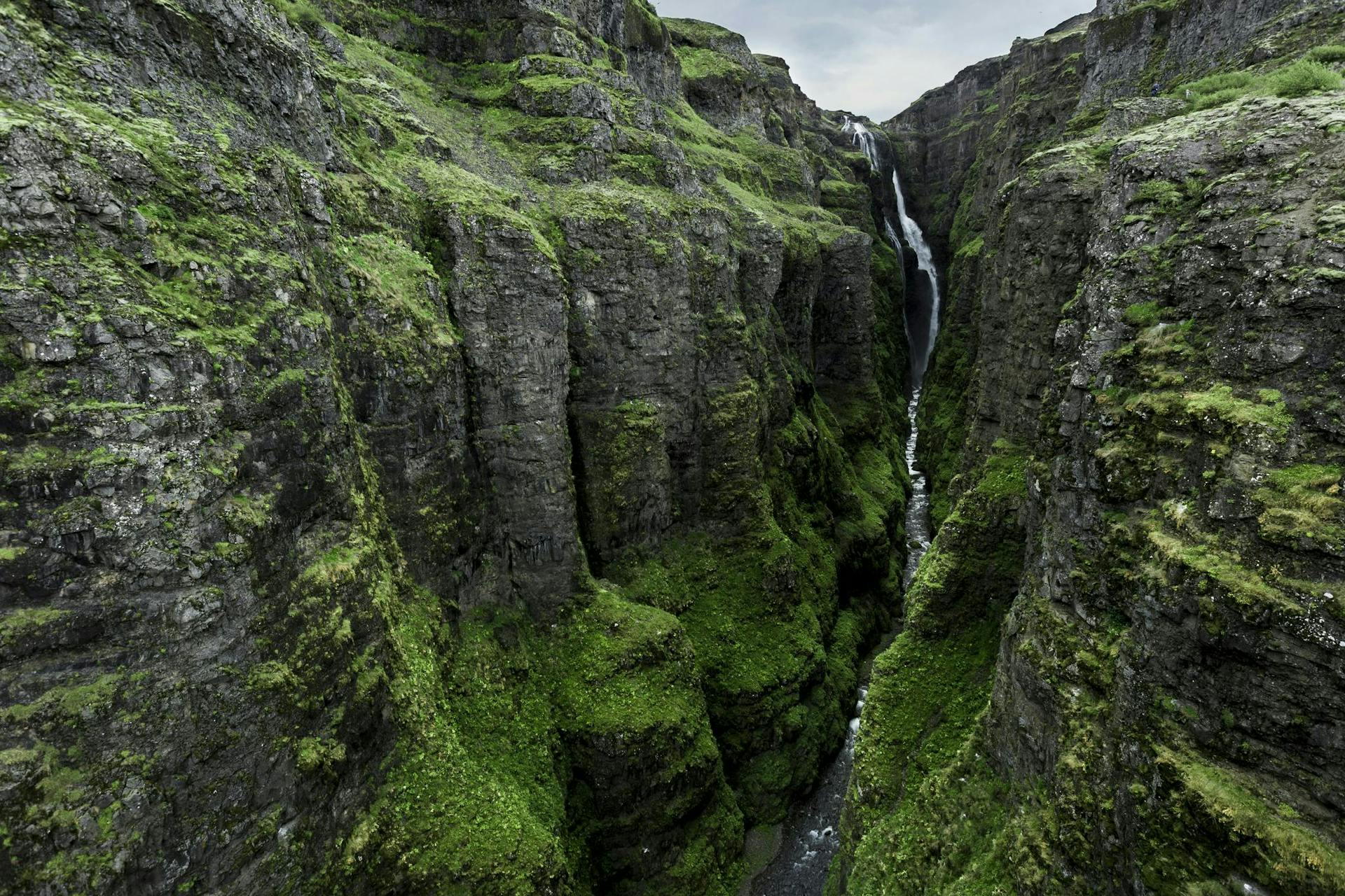 View of Glymur in Iceland