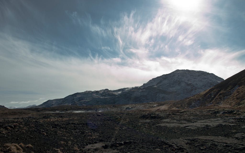 Mt. Helgafell in Hafnarfjordur, Iceland. 