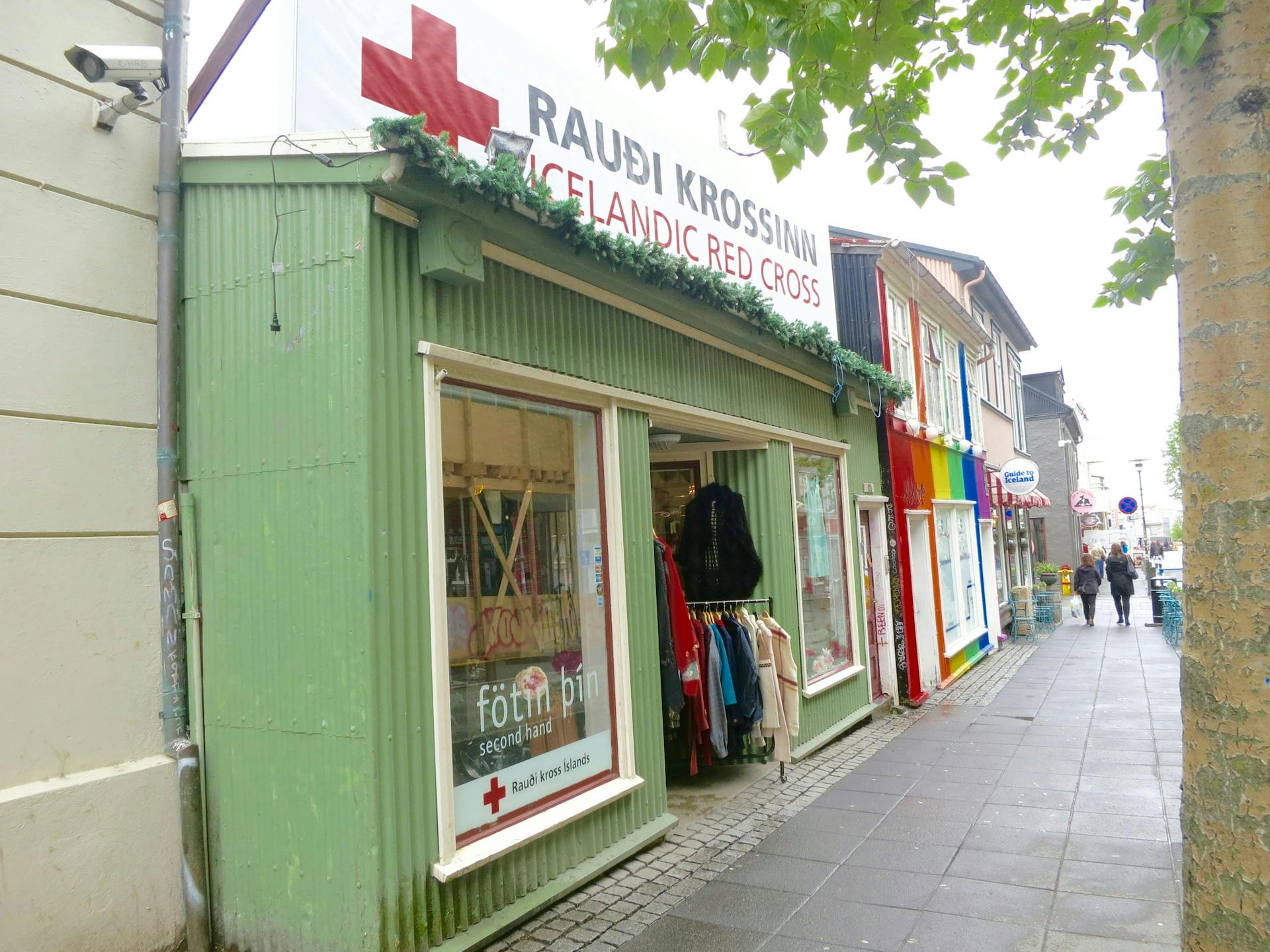 The Red Cross store in Laugavegur 12. 