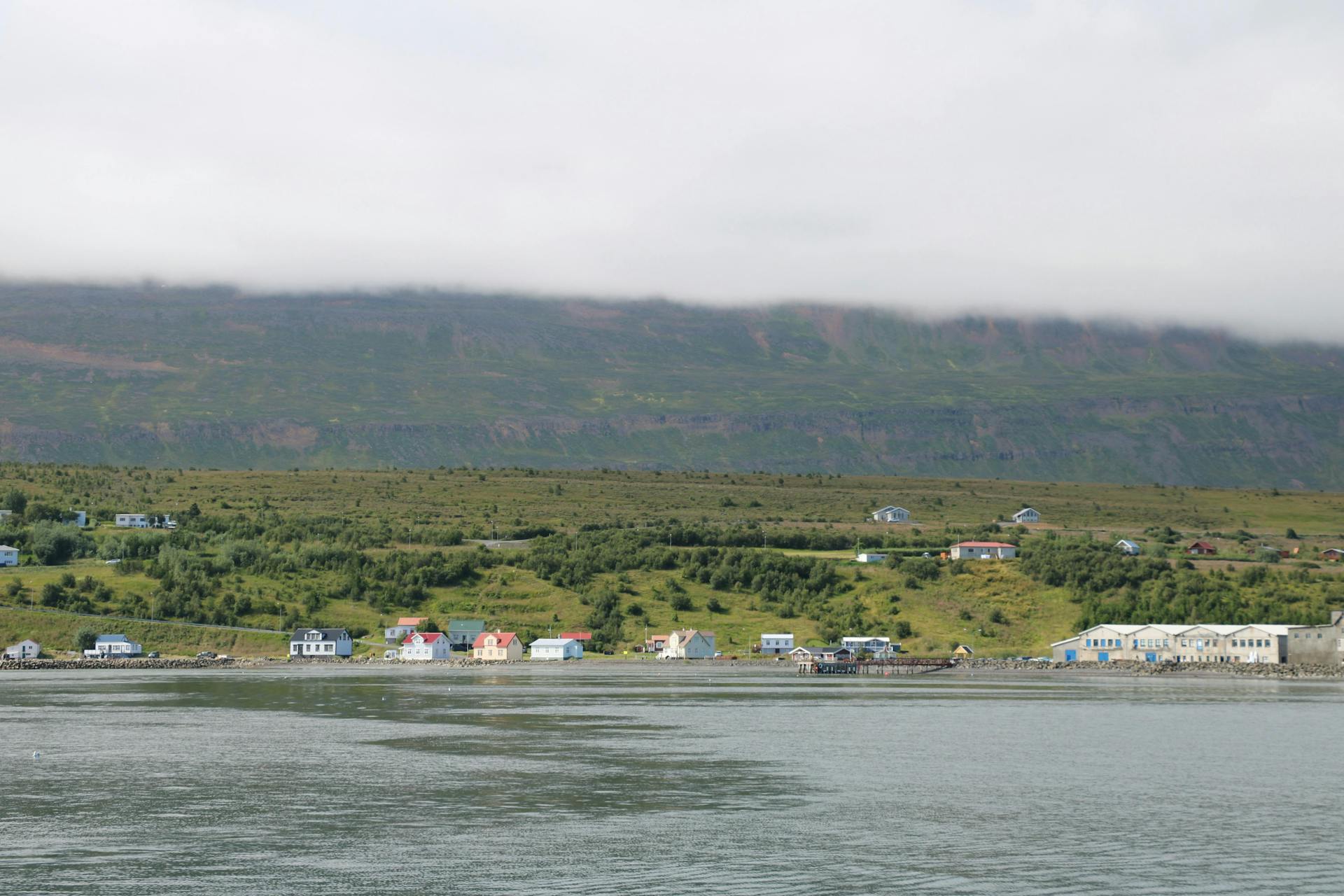Hjalteyri seen from Eyjafjordur
