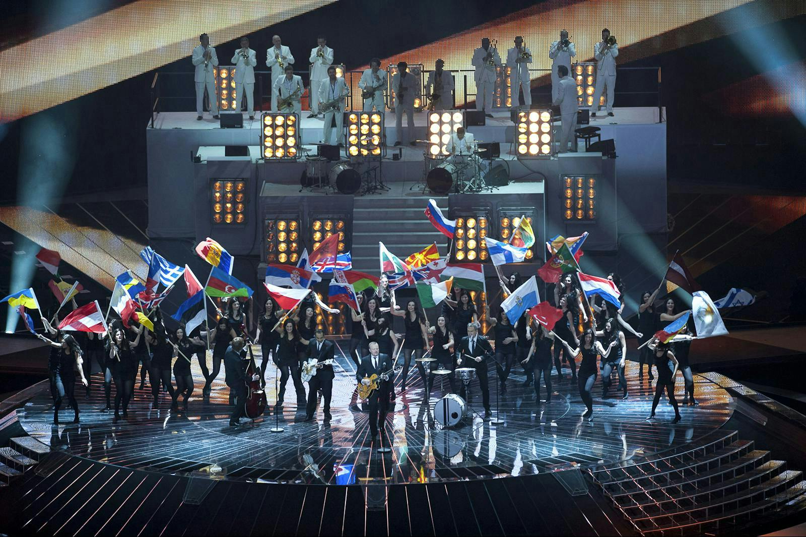 Eurovision song contest in Dusseldorf, 2011. Iceland loves Eurovision.