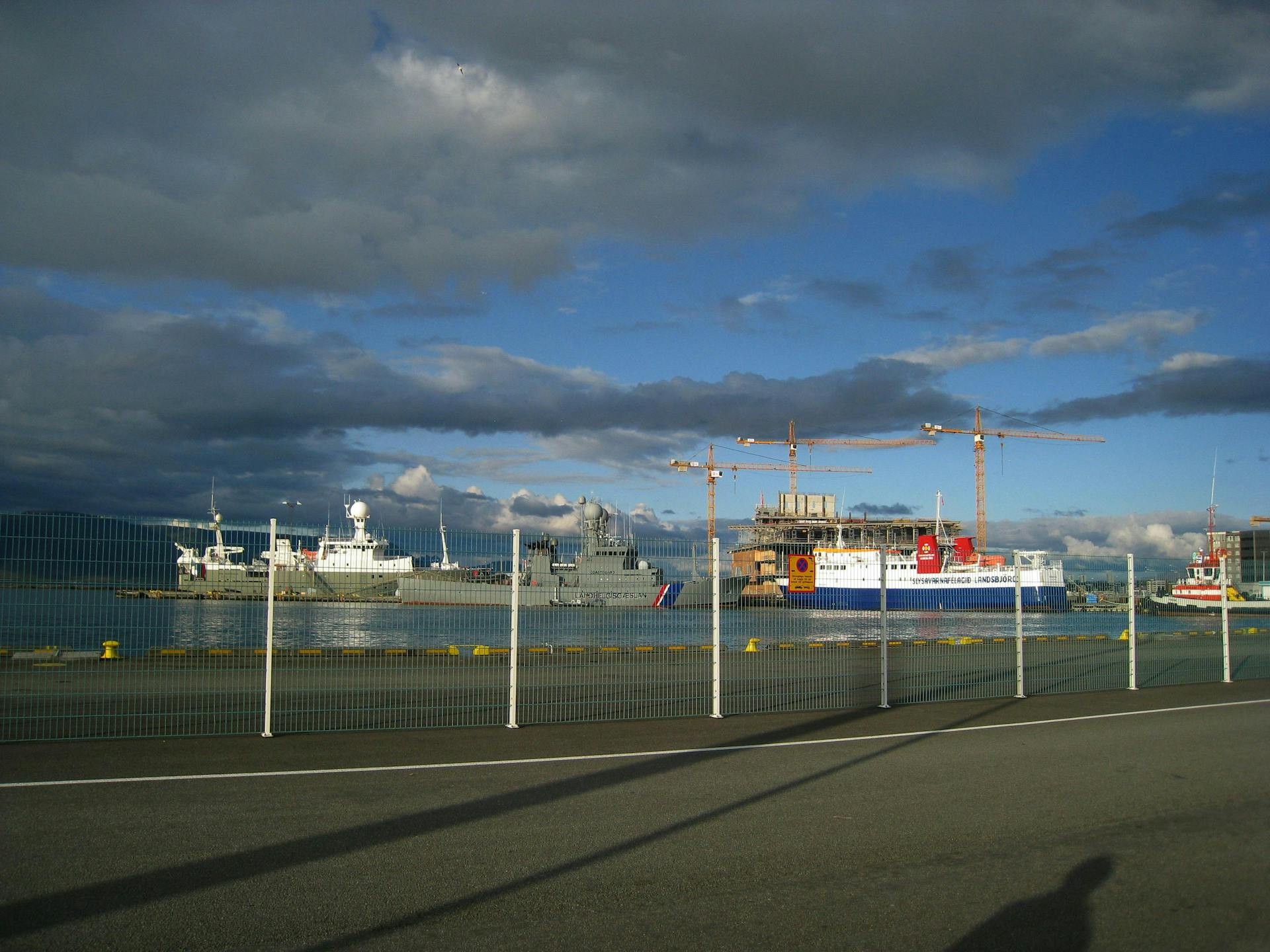 By the harbour in Reykjavik. 