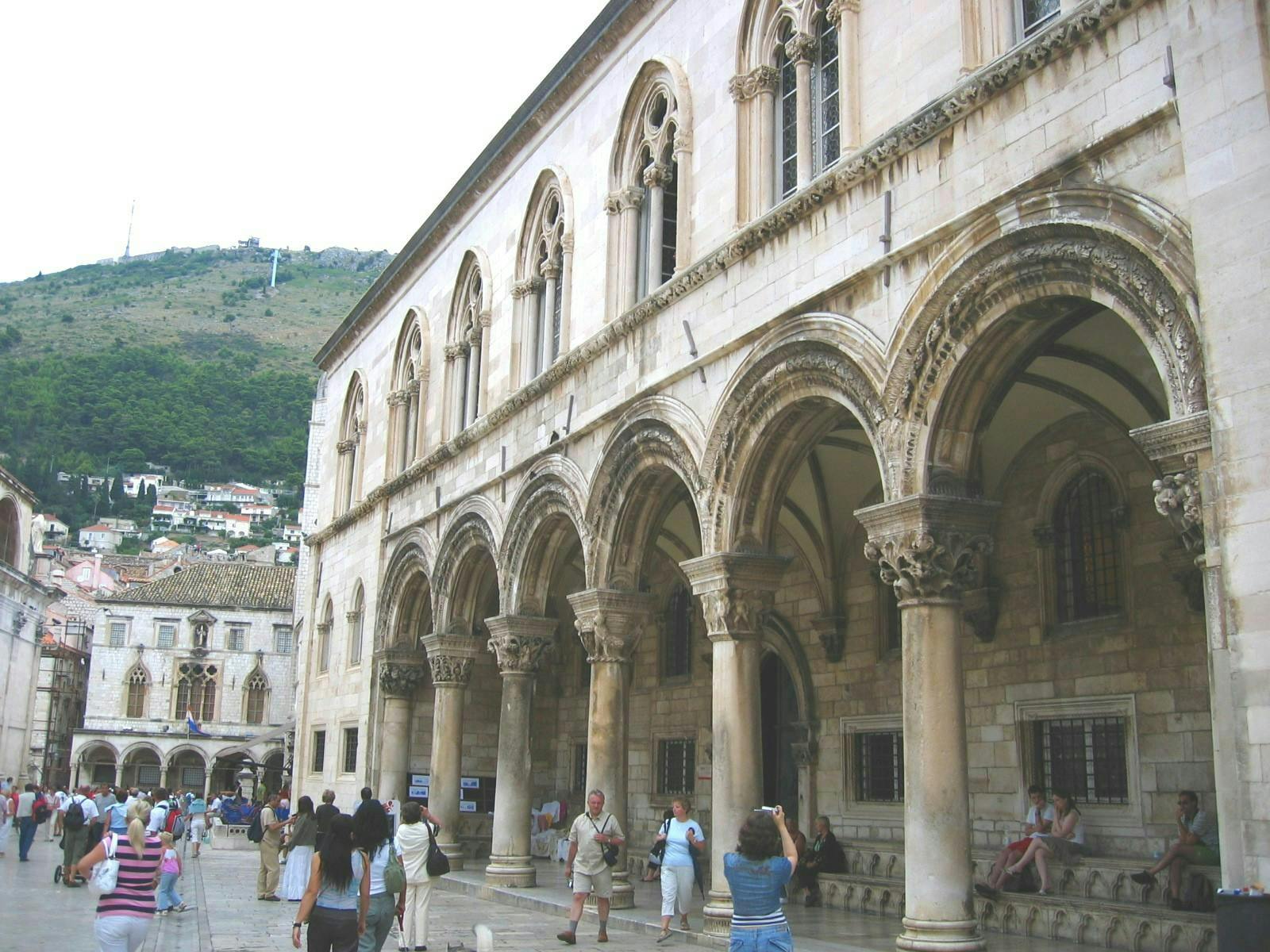 Majestic columns of Rector's Palace. 