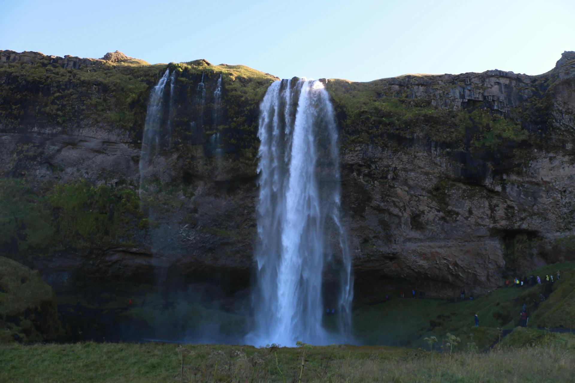 Seljalandsfoss waterfall. 