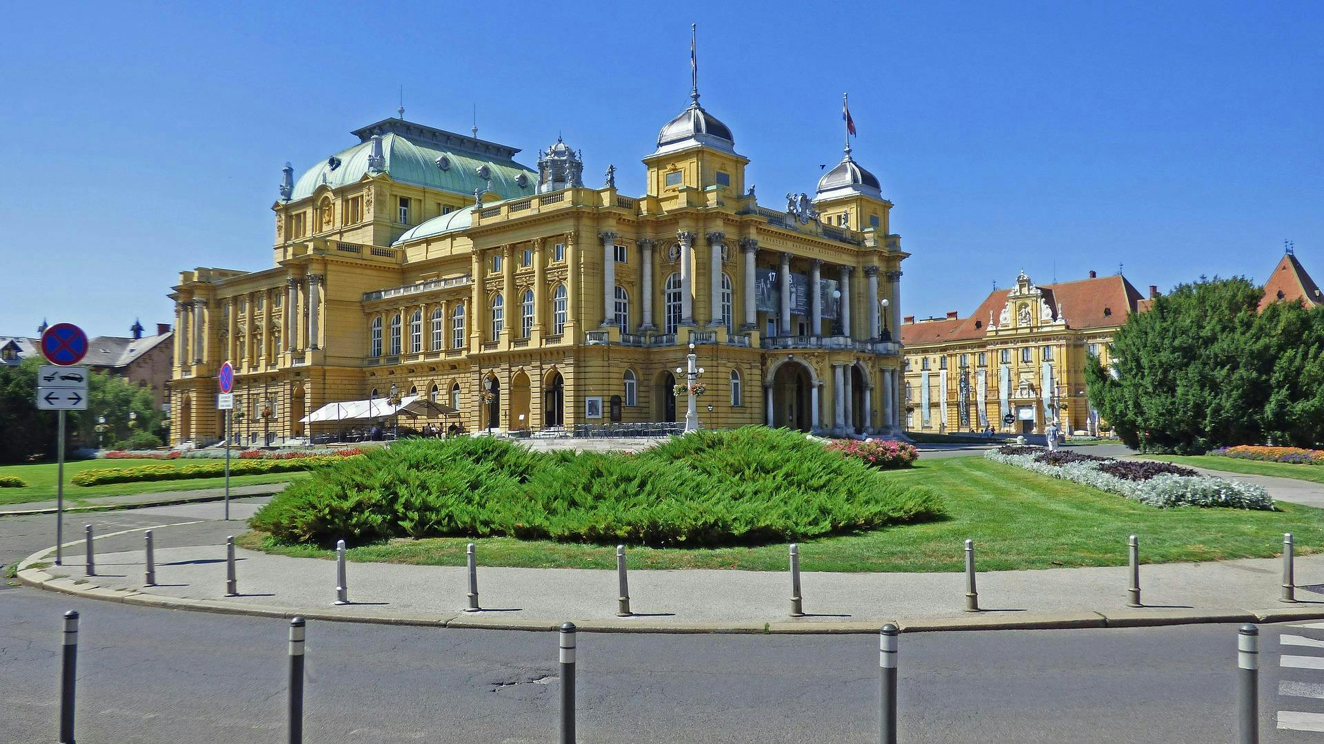 National Theatre in Zagreb, Croatia. 