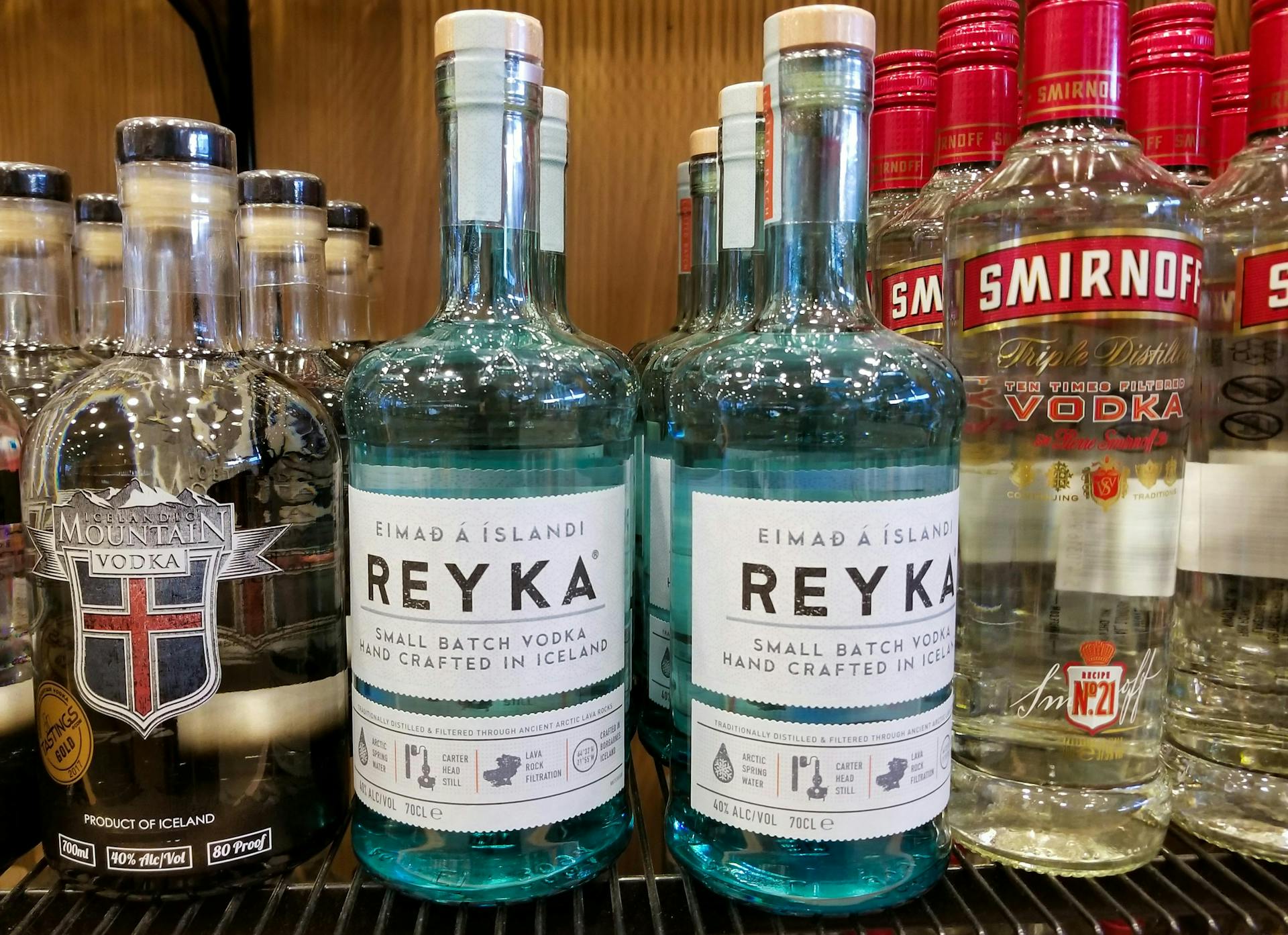 Reykja Vodka bottles
