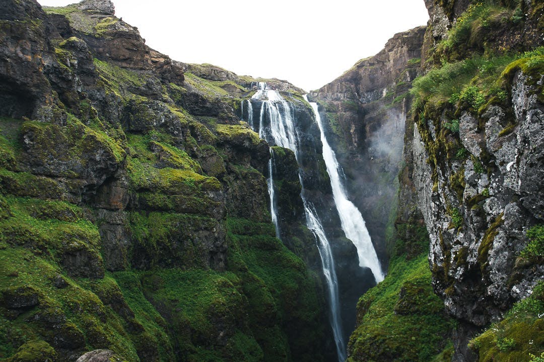 Glymur waterfall day hike from reykjavik
