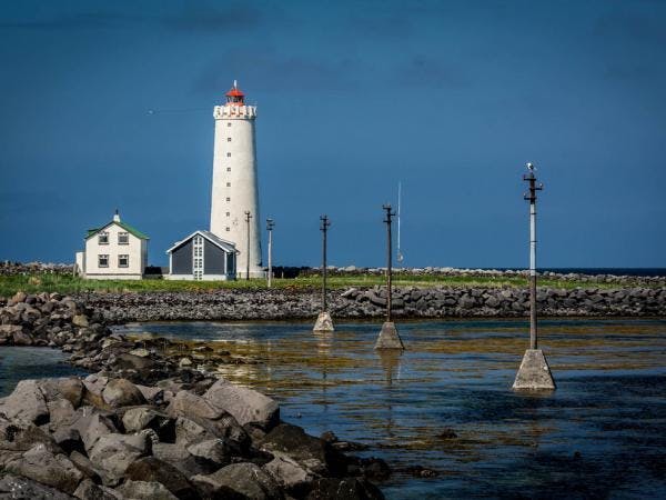 Grótta lighthouse in Iceland