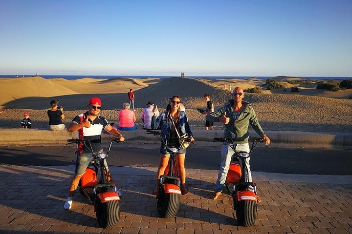 Sunset Guided Tour By E-Scooter Chopper 2 Seat : Maspalomas & Meloneras 3 Hours_1680093